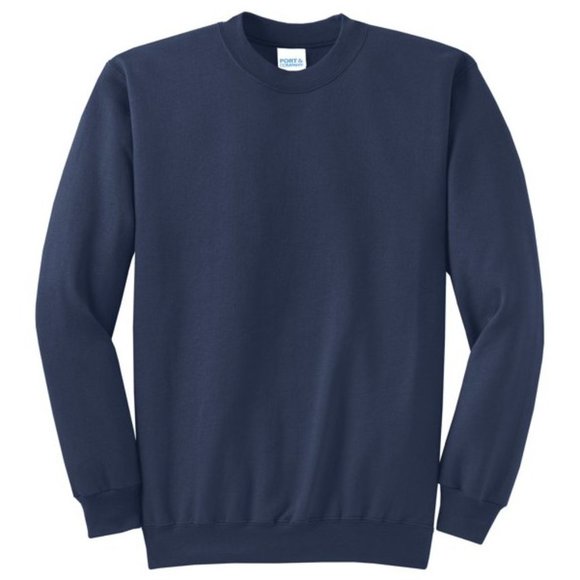 Port & Company - Core Fleece Crewneck Sweatshirt. PC78 - PC78 - Navy - Picture 2 of 5